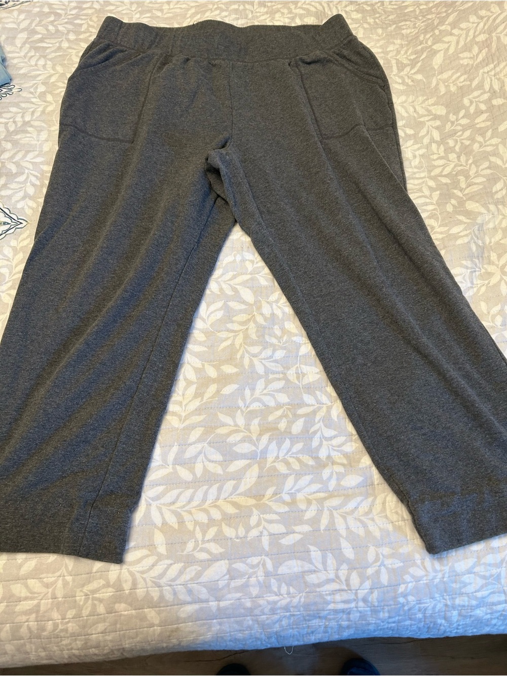 St. John's Bay Charcoal Grey Slim Leg Lounge Pants 2X
